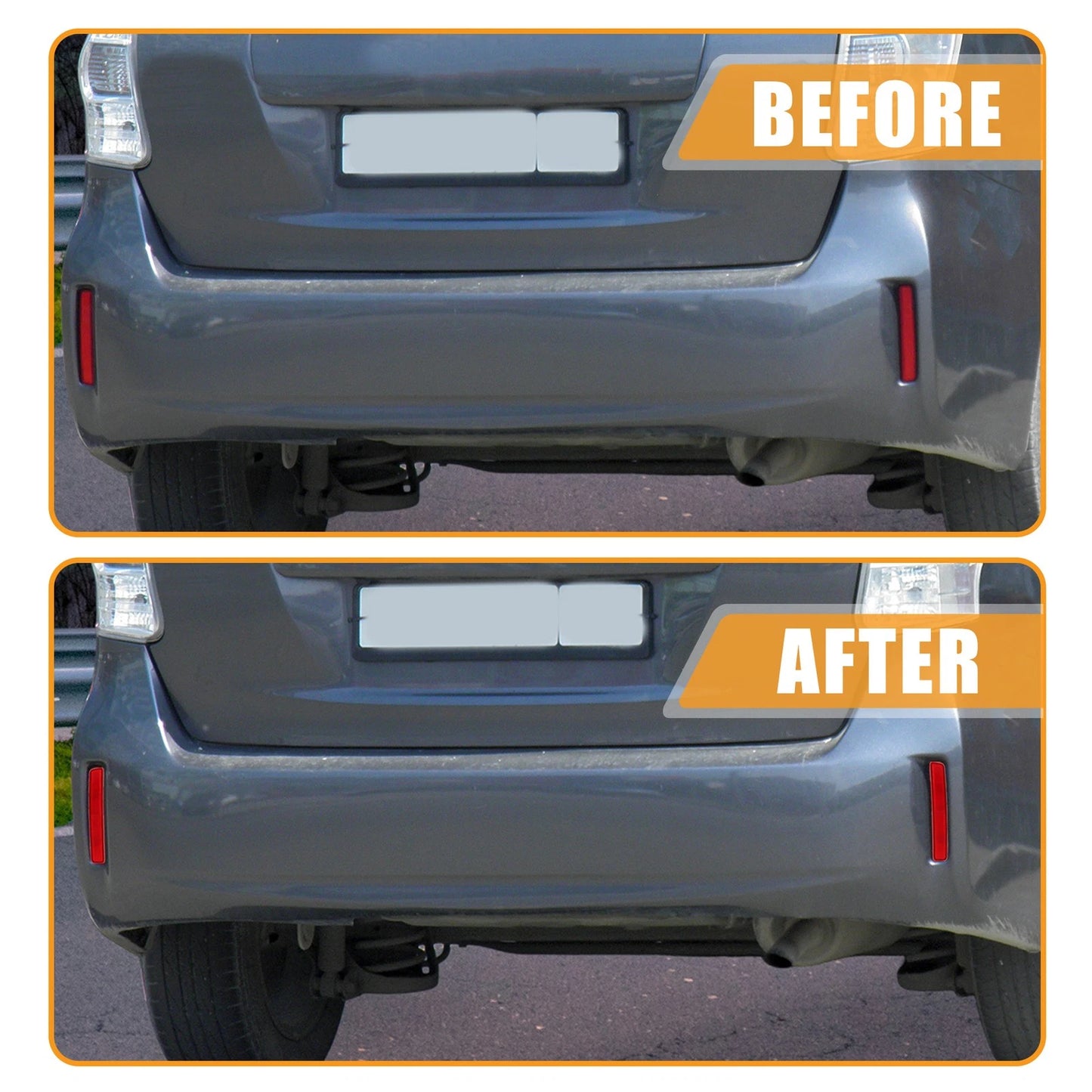 Rear Bumper Reflector Side Markers for Toyota Prius (2014-2019)