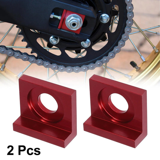 Chain Adjuster Block Tensioner / 2 x 15mm Hole Dia / for Motorcycle