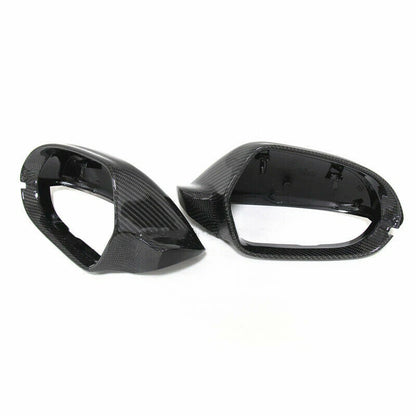 Carbon Fiber Mirror Housing Covers for Audi A6 C7 S6 RS6 (2012-2018)