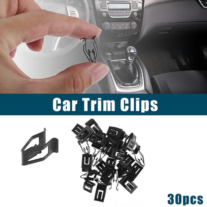 30 x Black Interior Retainer Fastener Clips for Ford Mazda