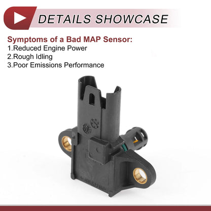 MAP Sensor for BMW X6 2008-2014 - Manifold Absolute Pressure Sensor 2 x 2008-2014