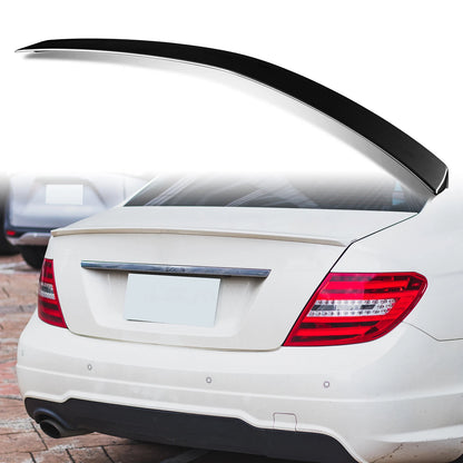 Rear Boot Spoiler 040 Gloss Black for Mercedes Benz W204 (2007-2014)