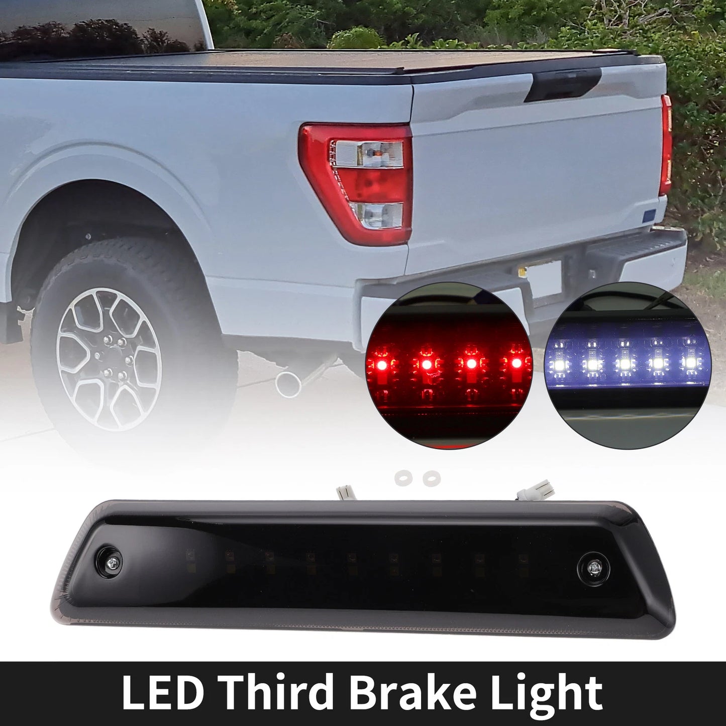 LED Third Brake Light Smoked Lens for Ford F-150 (2004-2023)