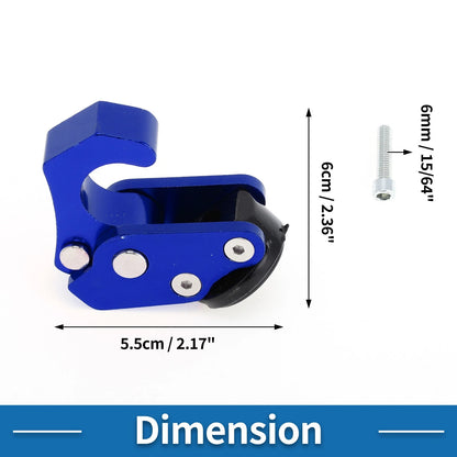 Handlebar Hook for Motorcycle Helmet Hanger Aluminum Alloy Blue