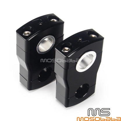 2" T-Style Stem Dual Pivoting Risers for Universal Fit Handlebar