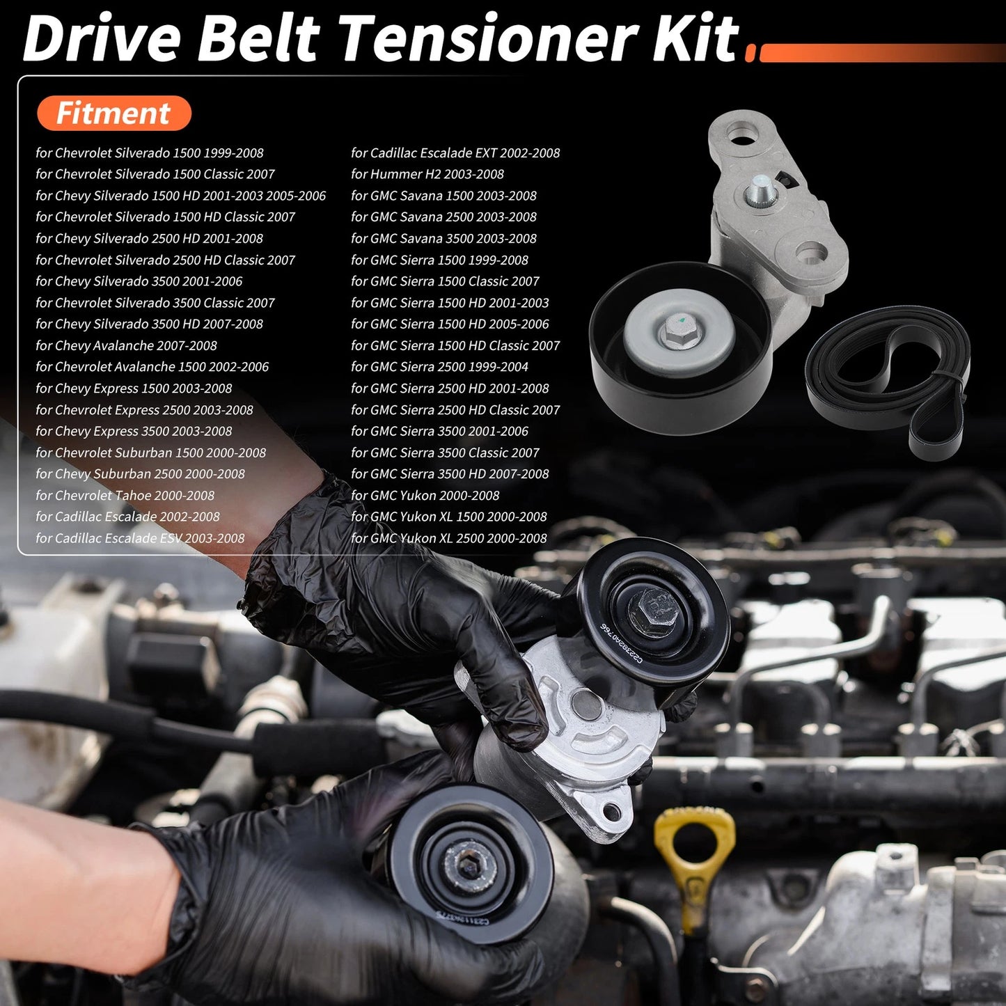Drive Belt Tensioner Kit for Chevrolet Silverado 1500