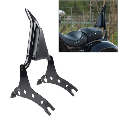 Black Sissy Bar Passenger Backrest Pad for Indian Chieftain Dark Horse (2014-2024)