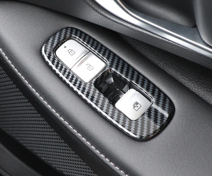 Carbon Fiber Window Lift Panel Cover Trim for Hyundai Sonata (2020-2023) 4x