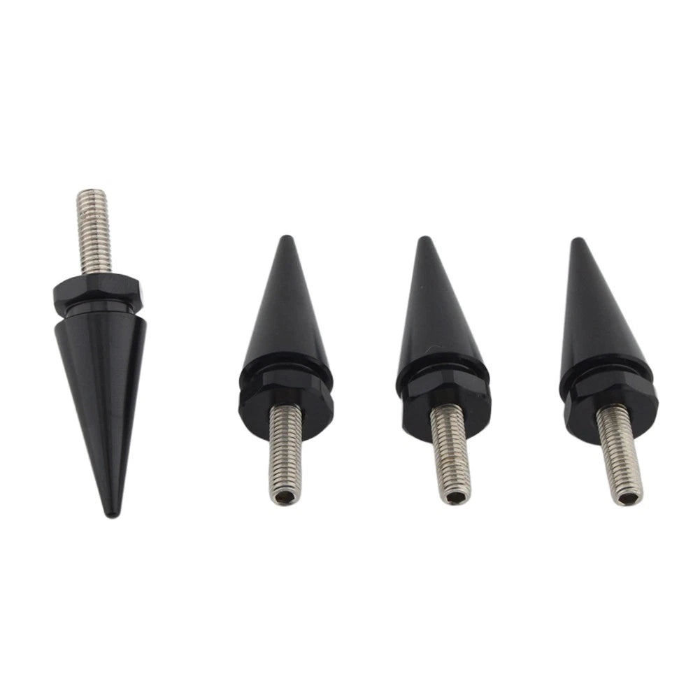 4 x 5mm Black Spike Windscreen Screw Bolts for Harley Touring Road Glide (98-25)