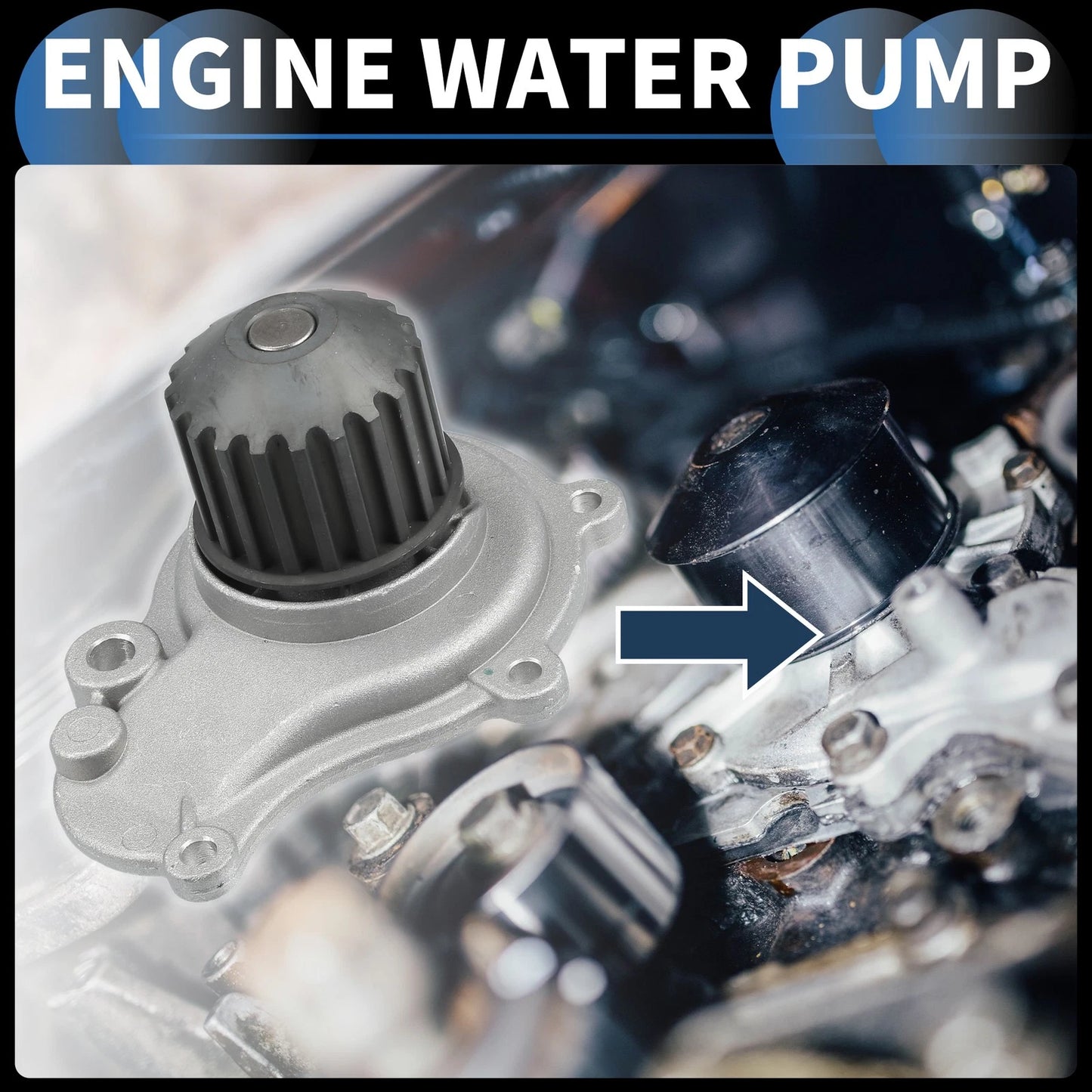 Water Pump with Seals & Tensioner Kit for Chrysler Cirrus (1995-2000)