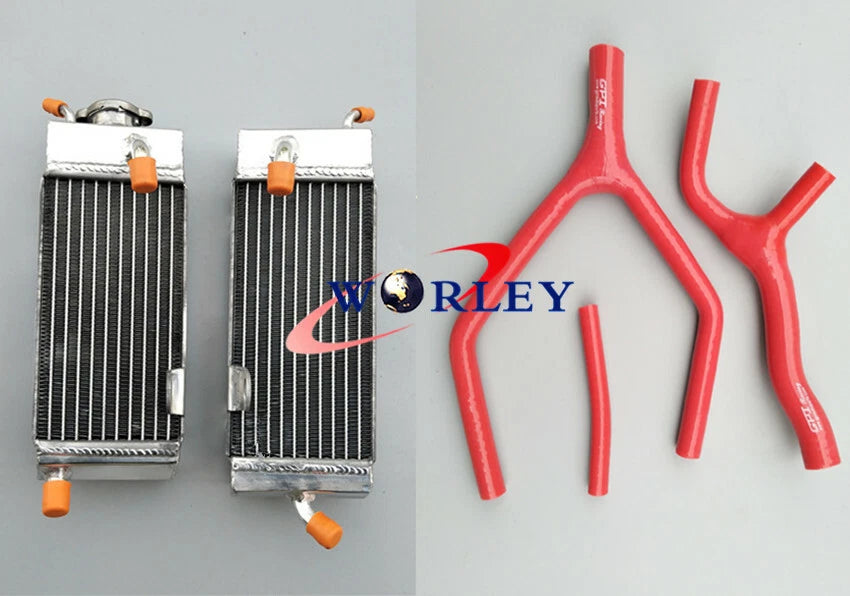 Aluminum Radiator & Hose for Yamaha YZ125 1989-1992