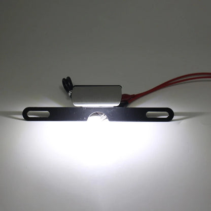 LED Brake Tail Light License Plate Mount Holder for Motorcycle Silver