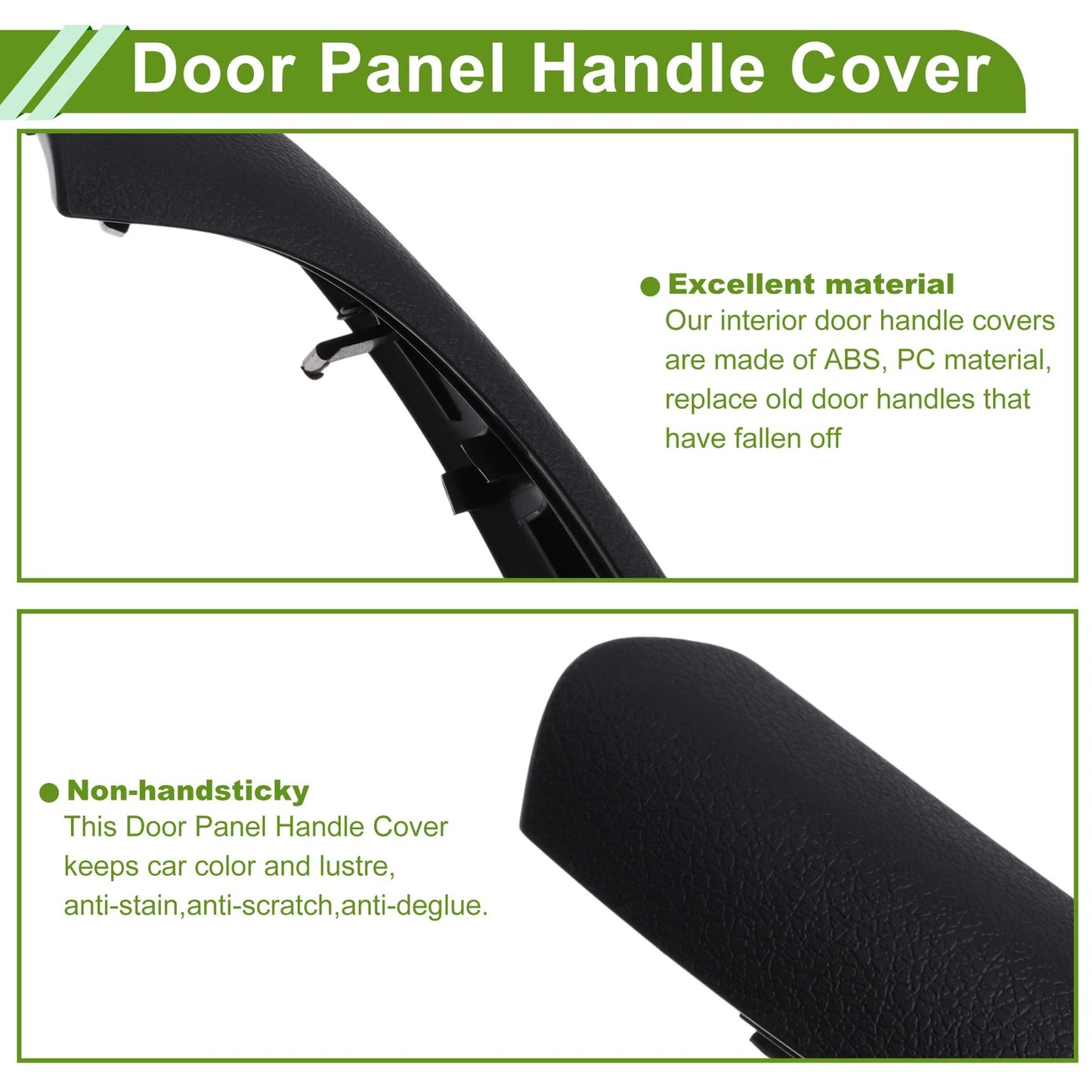 Door Handle Trim Cover for BMW X1 F48 2016-2022 () Black