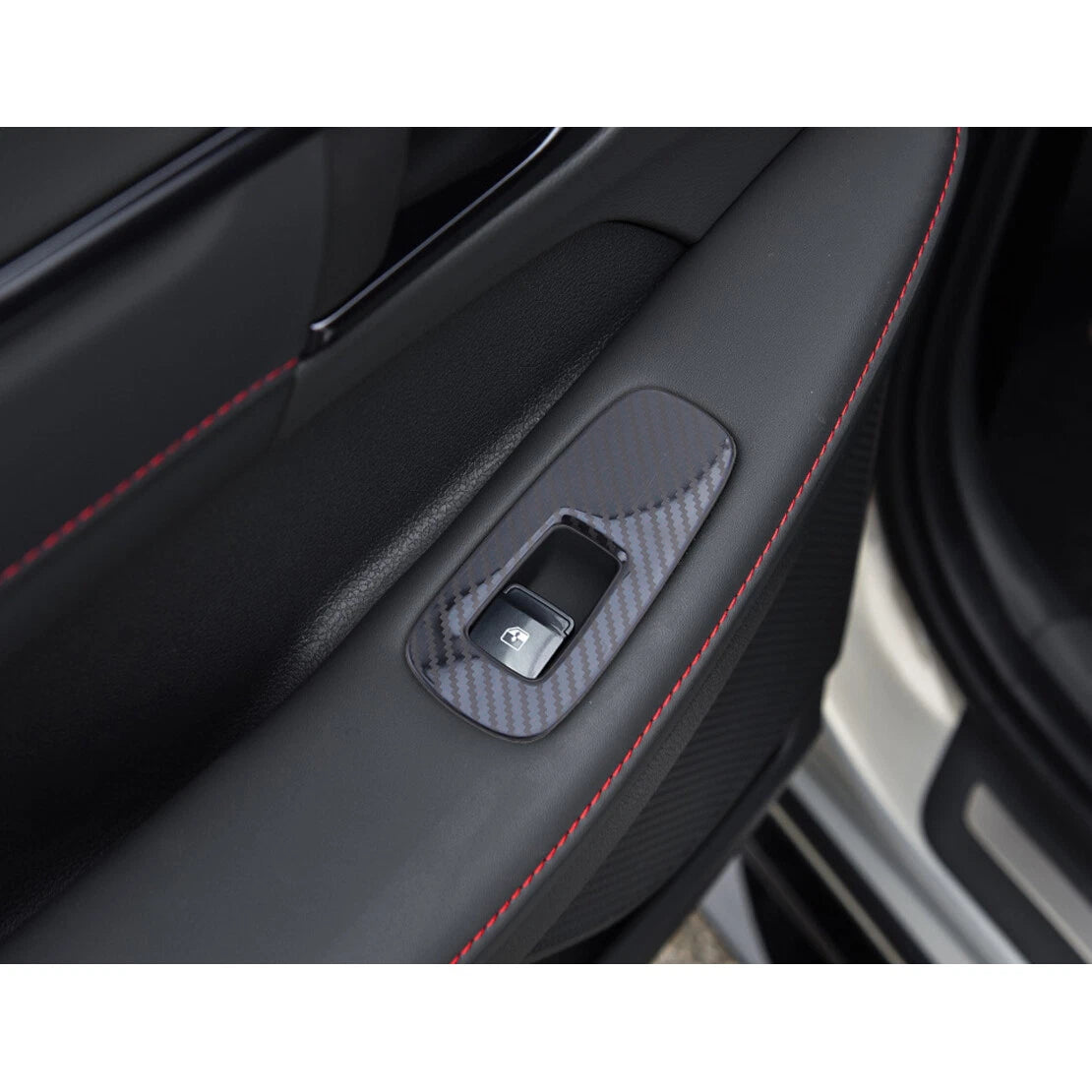 4 x Stainless Steel Window Switch Panel Covers for Hyundai Sonata (2020-2021)