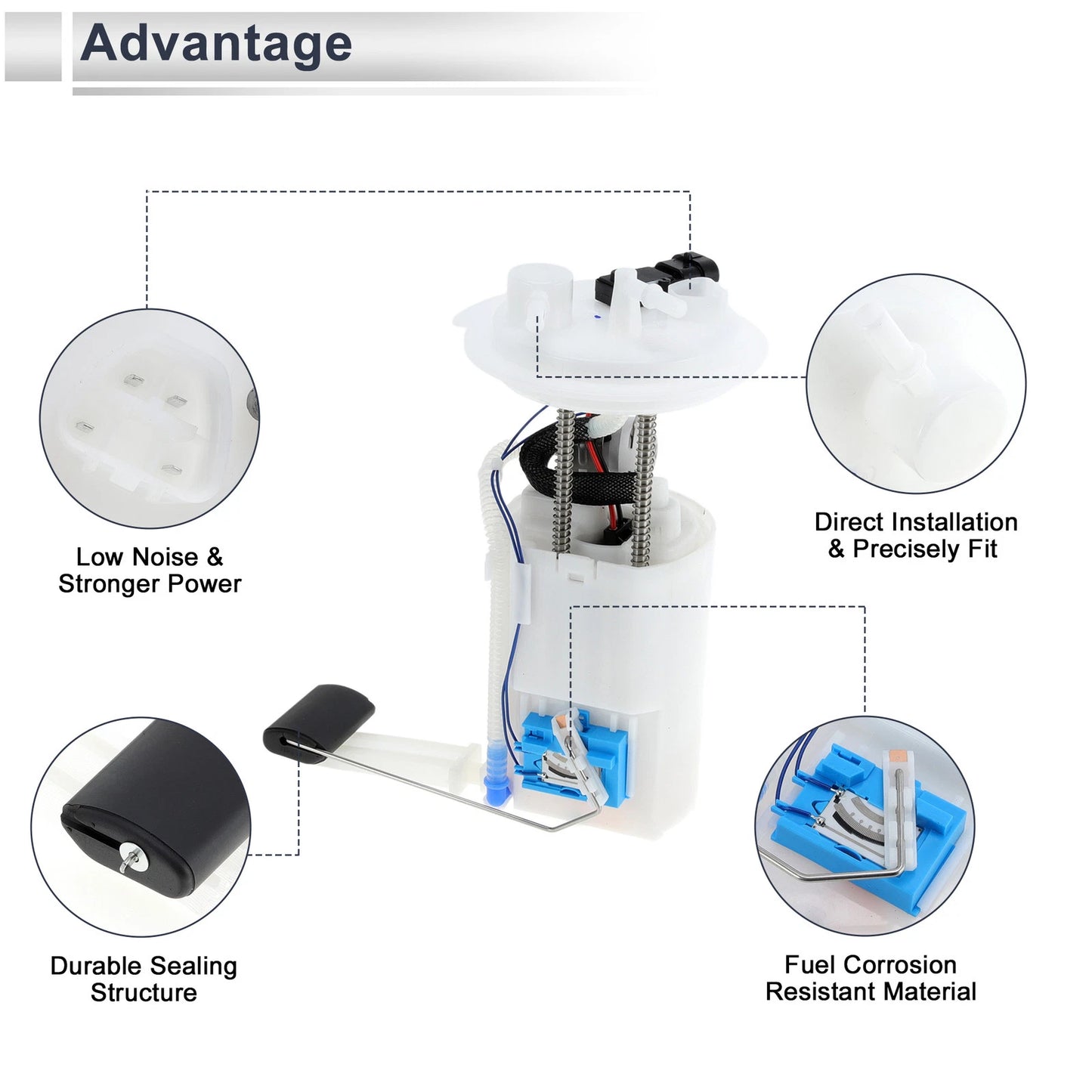 Fuel Pump Assembly for Ford Mustang V6 4.0L V8 4.6L (2006-2009)