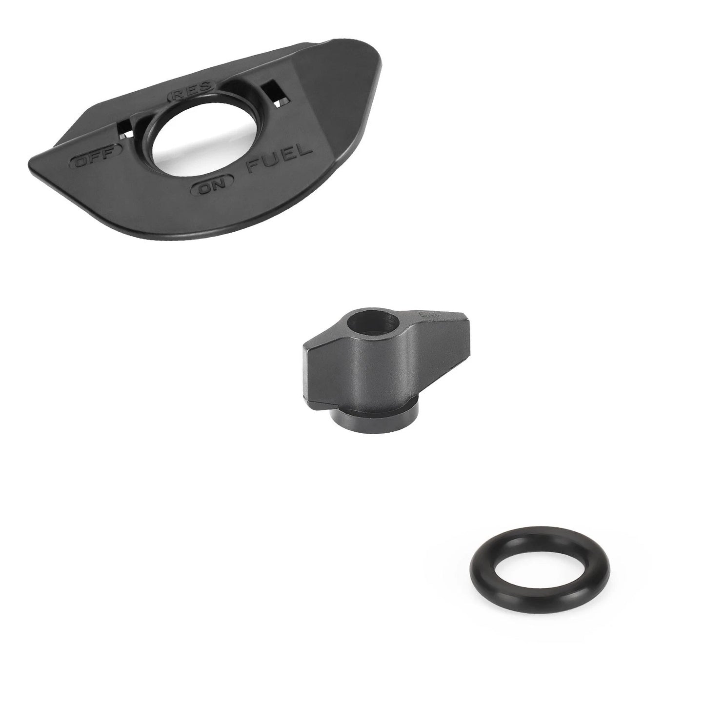 Fuel Valve Tank Petcock + Lever + Fuel Mark Plate for Honda TRX 450R 450ER