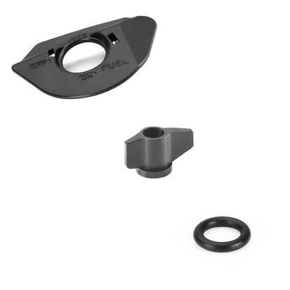 Fuel Valve Tank Petcock + Lever + Fuel Mark Plate for Honda TRX 450R 450ER
