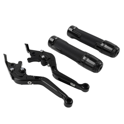 Black Extendable Brake Clutch Levers Grip Set for BMW S1000R S1000RR (2010-2023)