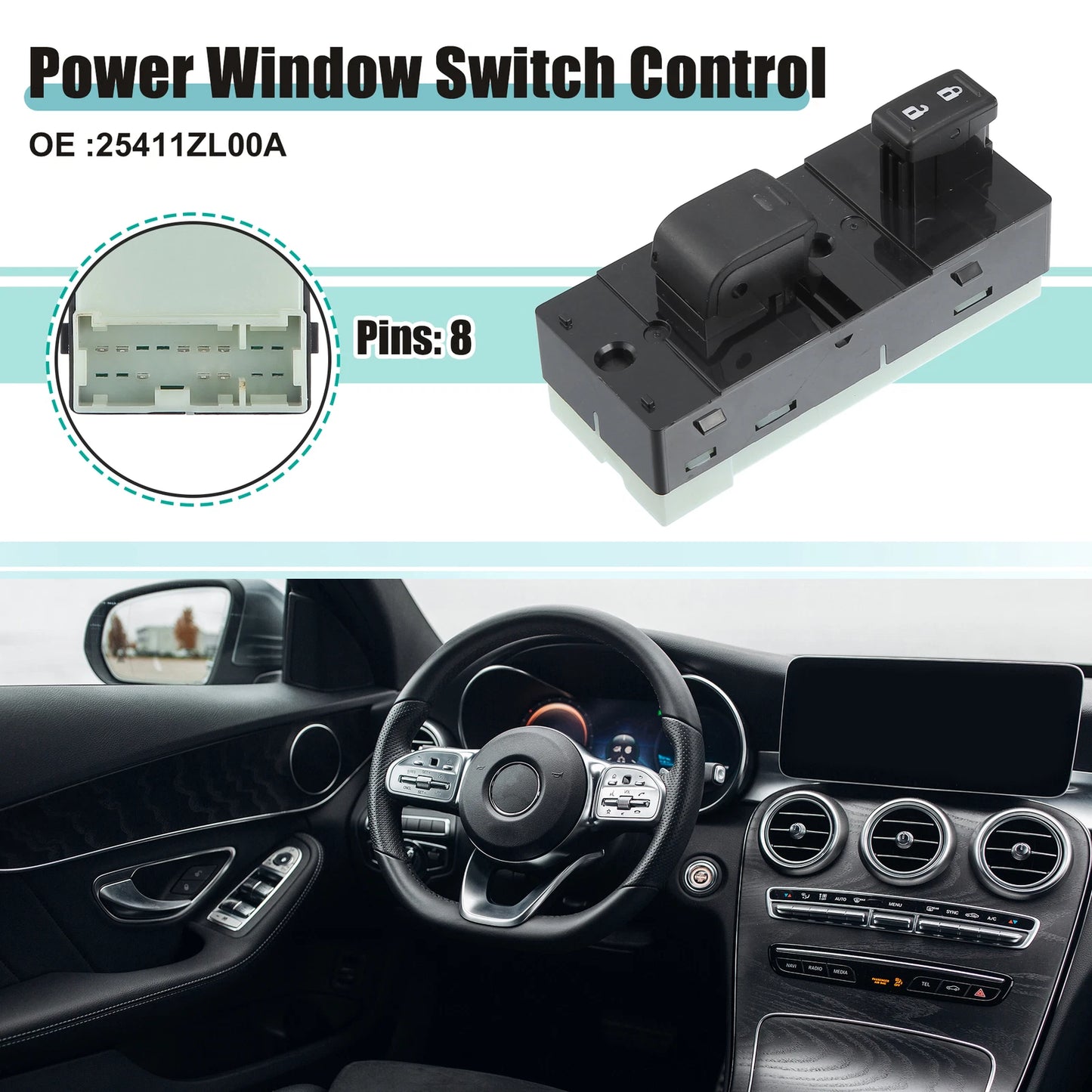 Power Window Switch for Nissan Frontier Xterra (2005-2015)