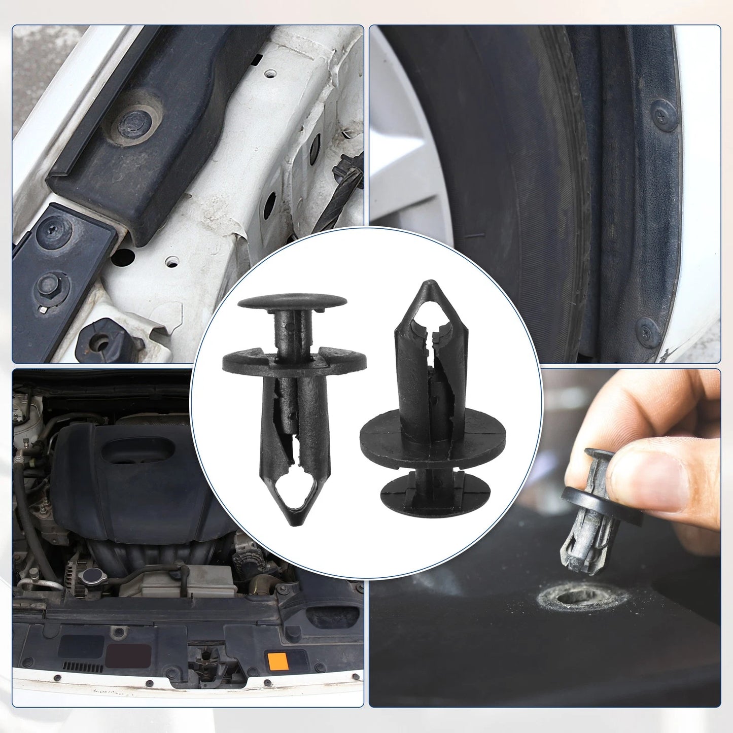 25 Pcs Push Type Rivet Fasteners for Dodge Honda