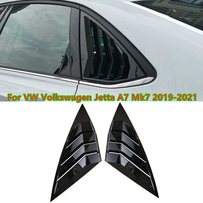 2 x Rear Window Louver Shutter Cover for VW Jetta A7 Mk7 (2019–2021)