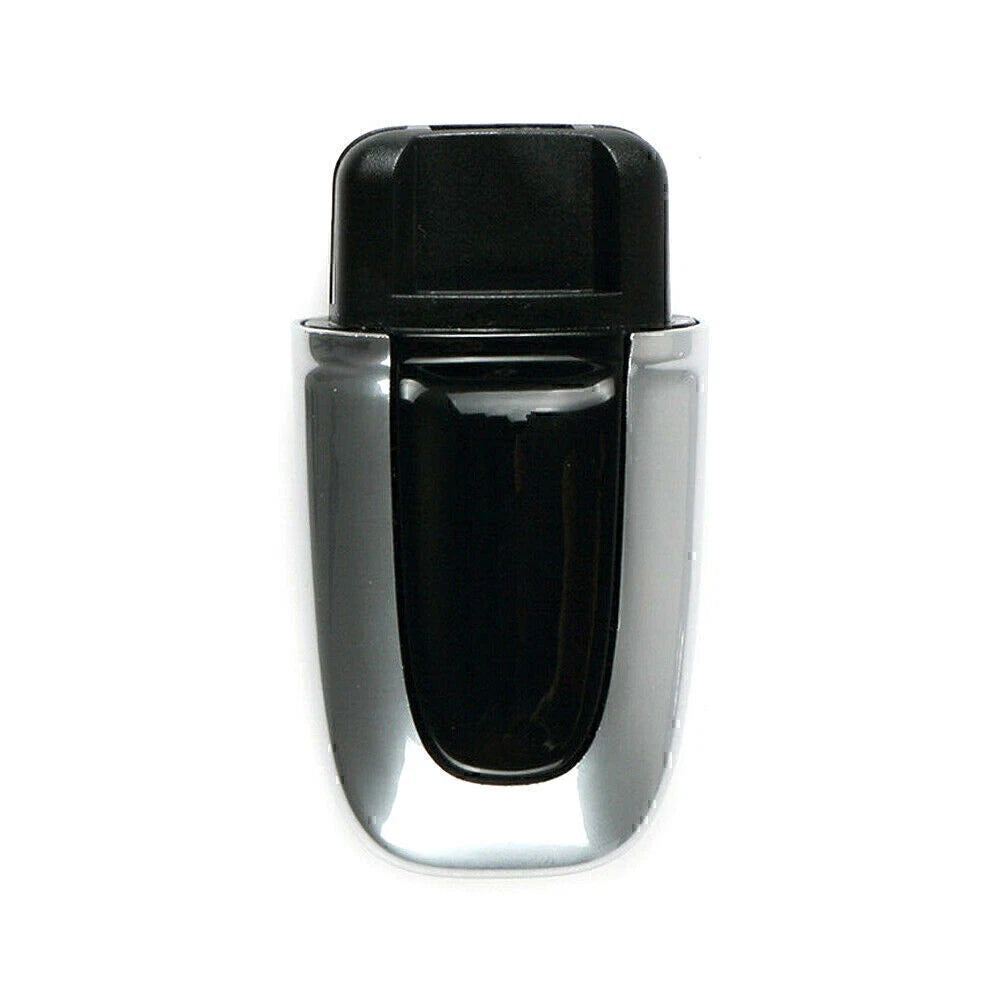 Silver ABS One Button Start Key Cover Case for Macan (2015-2023)