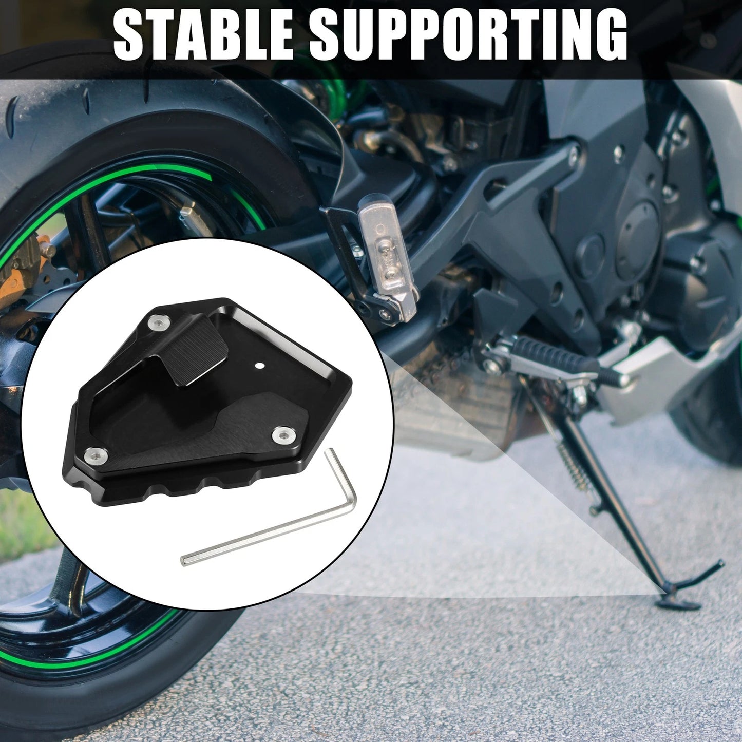 Kickstand Pad Set Aluminum for Honda NT1100 (2021–2023)