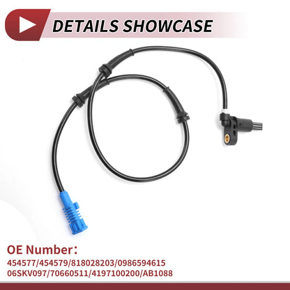 ABS Wheel Speed Sensor for PEUGEOT 206 (2000-2010)