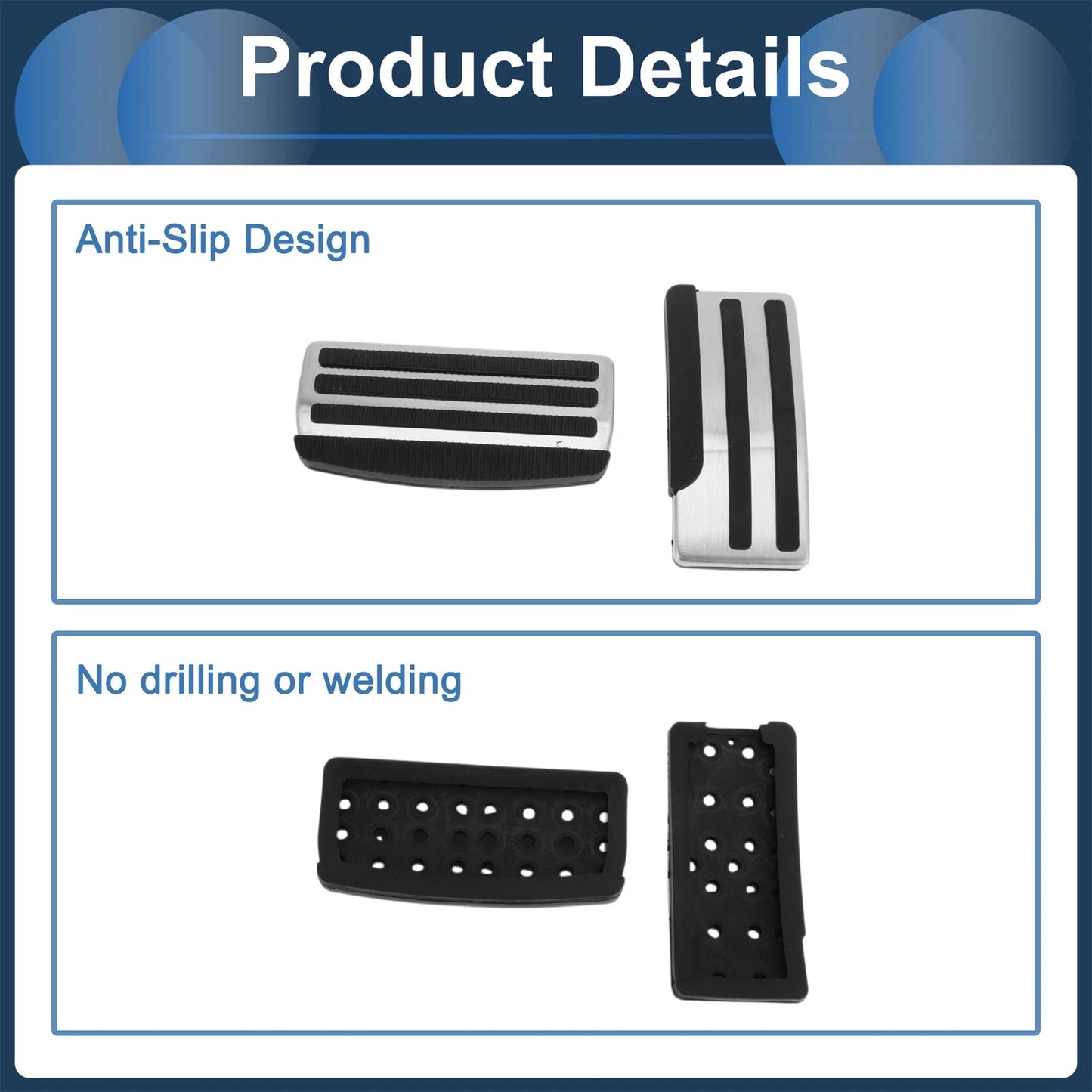Automatic Footrest Pedals Cover for Nissan Frontier (2022-2024)