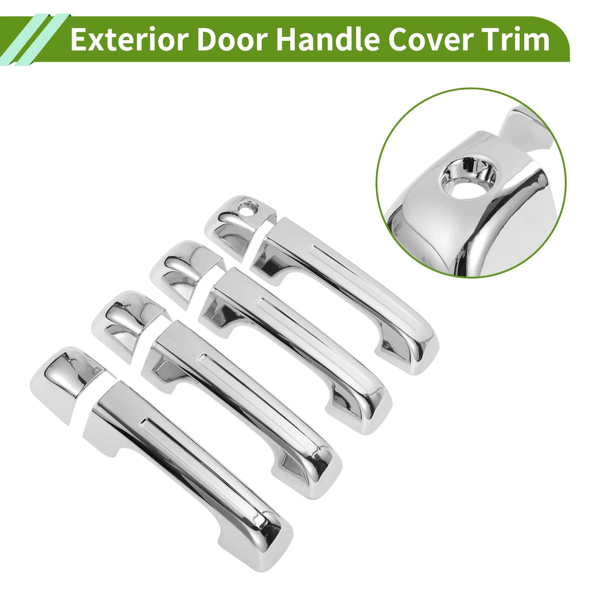 Exterior Door Handle Cover Trim for Dodge Ram 1500 (2019-2024) - 1 Set