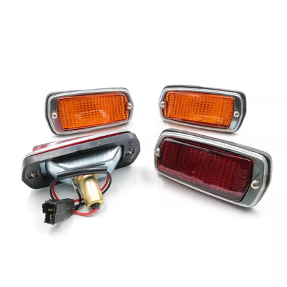 Side Marker Light  Set Red Amber for Nissan Datsun 510 1600 120Y B210 240Z