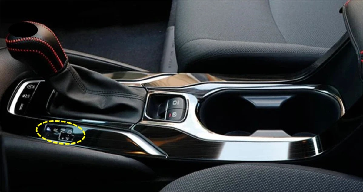 Gear Shift Water Cup Frame Steel Black Cover Trim for Toyota Corolla (2020-2024)