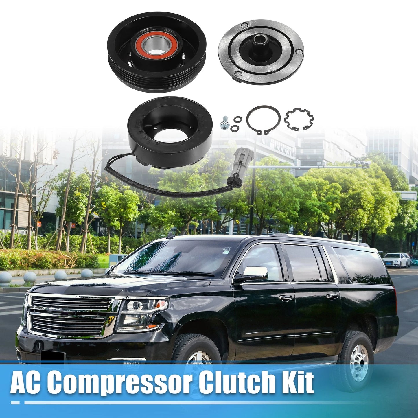 AC Compressor Clutch Replacement for Chevrolet Suburban 1500 5.3L (2000-2014)