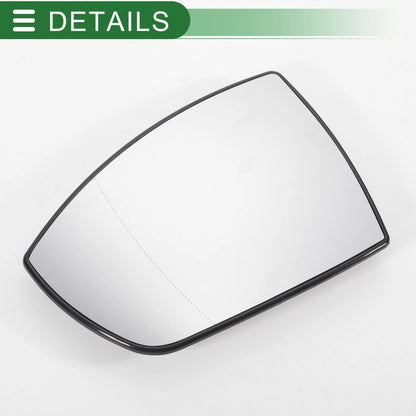 Left Side White Heated Mirror Glass for Ford Kuga (2012-2019)