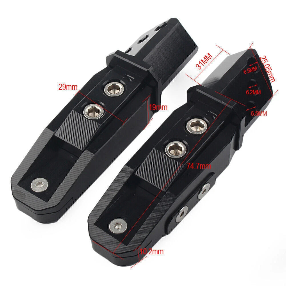 Aluminum CNC Foot Pegs for Kawasaki ZX10R ZX6R ZX9R Z650 Z750 Z800 (2004-2023)