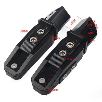 Aluminum CNC Foot Pegs for Kawasaki ZX10R ZX6R ZX9R Z650 Z750 Z800 (2004-2023)