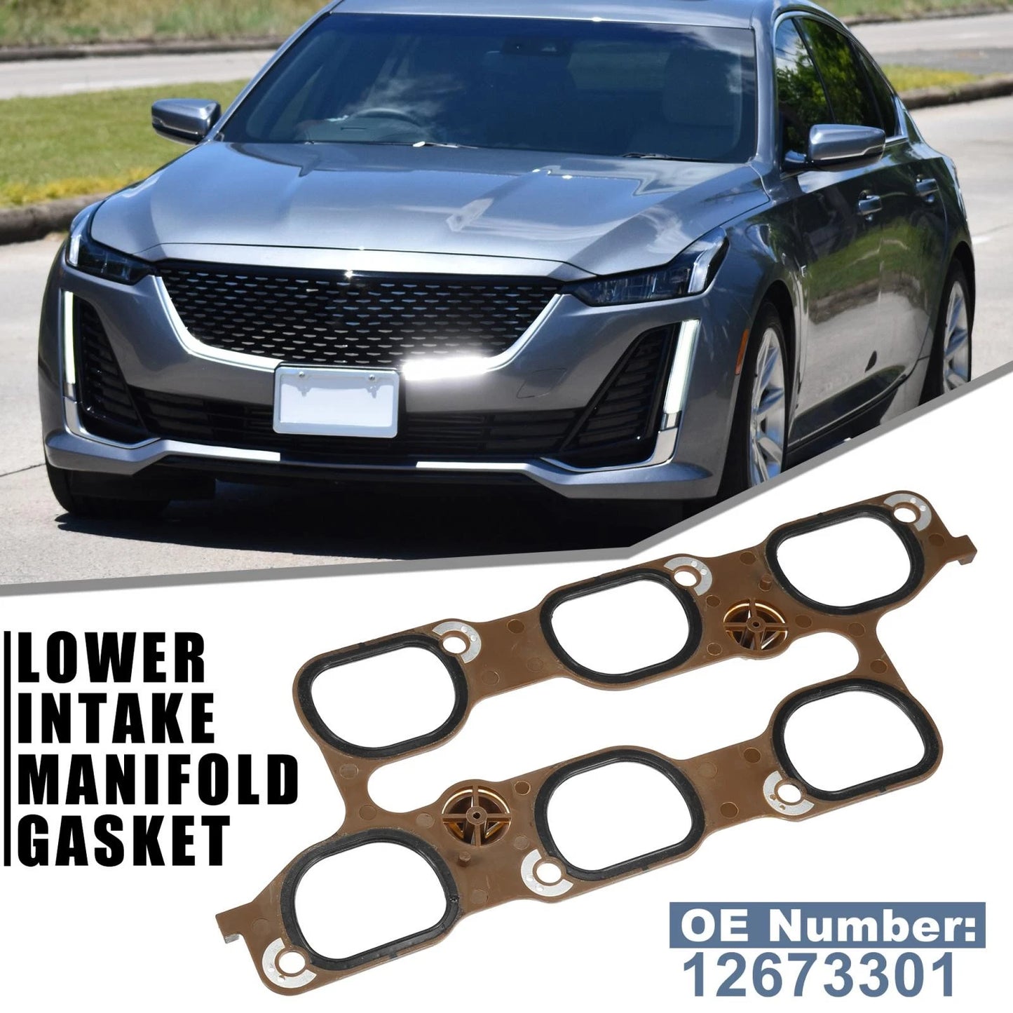 Lower Intake Manifold Gasket for Chevrolet Cadillac Buick