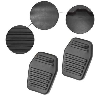 2 x Car Anti-Slip Clutch Brake Pedal Covers for Ford Focus (1998-2005) Black