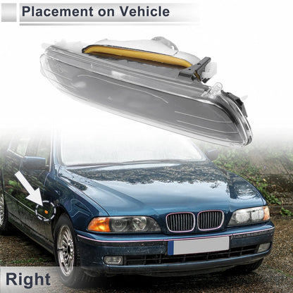 Right Front Bumper Side Marker Light Cover for BMW 3 Series (2006-2013)