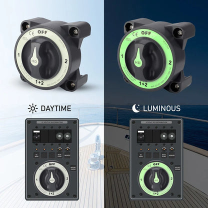 Marine 4 Position Battery Switch 500A for Boats/RVs
