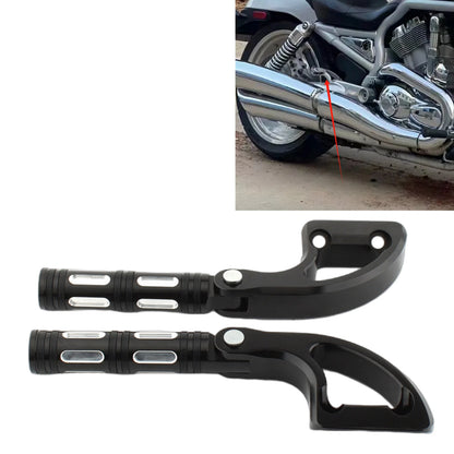 Black Passenger Footrest Peg Mount for Harley V-Rod VRSCA (2002-2006)