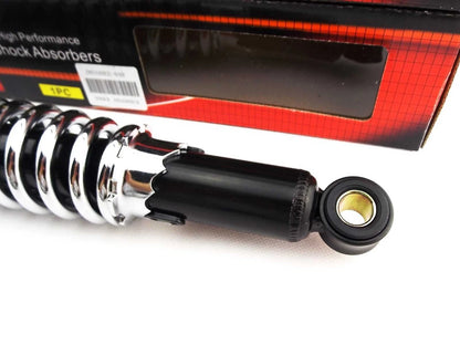 340mm JBS Black/Chrome Rear Shock Absorbers for Kawasaki KX250