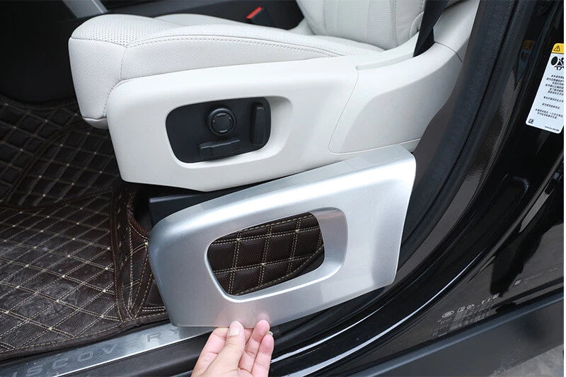 Silver Side Seat Chair Adjust Buttons Cover Trim For Range Rover Velar 2018-2022