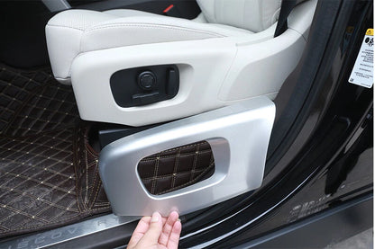 Silver Side Seat Chair Adjust Buttons Cover Trim For Range Rover Velar 2018-2022