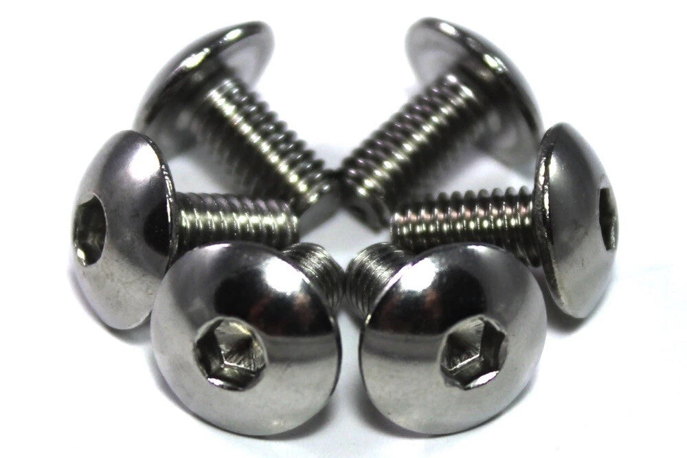 6x Tornillos m6 x 12mm Pan Botón Allen for Moto carenado