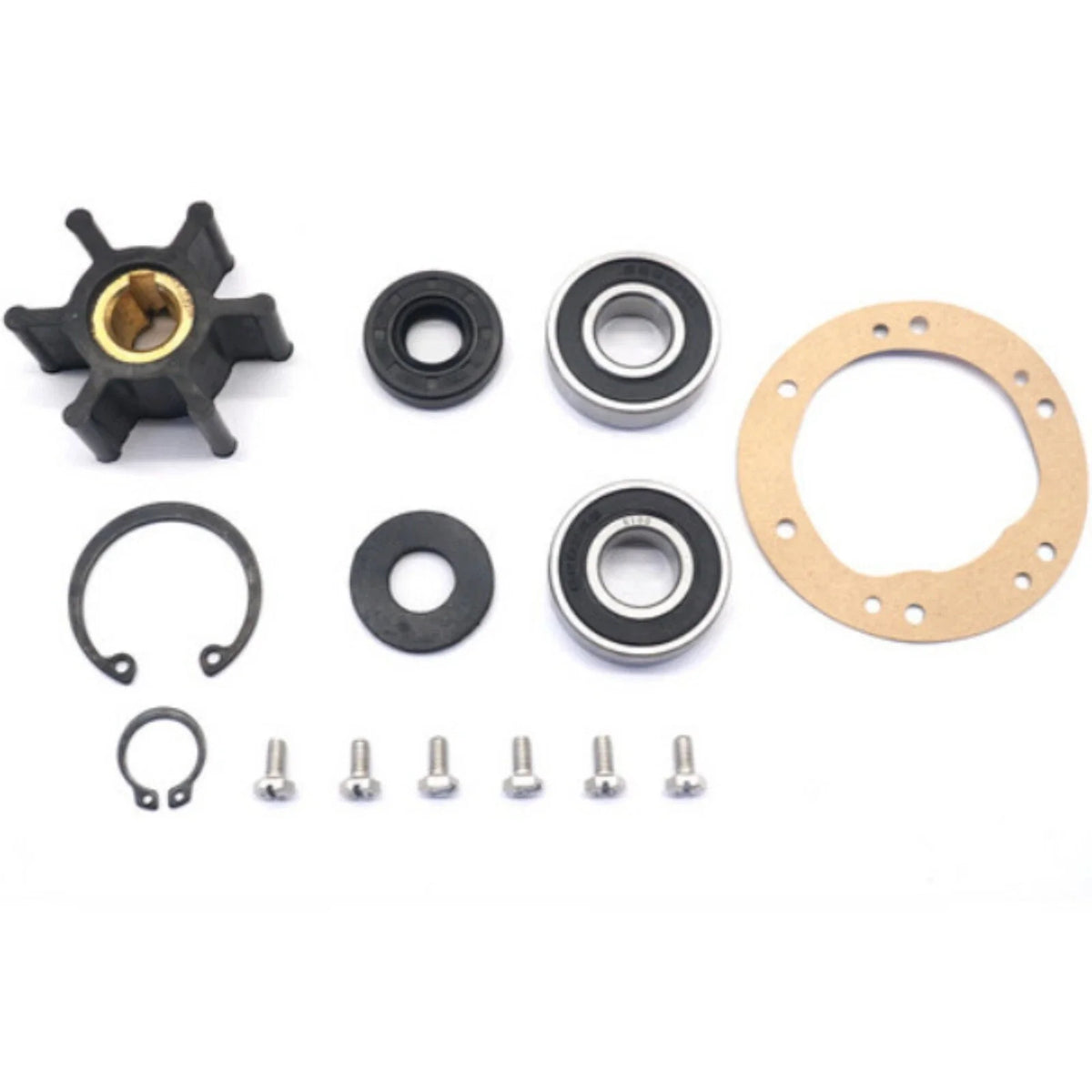 Sea Water Pump Repair Kit for Yanmar 3GM/3GMF/3GM30F with 2.75" OD Gasket