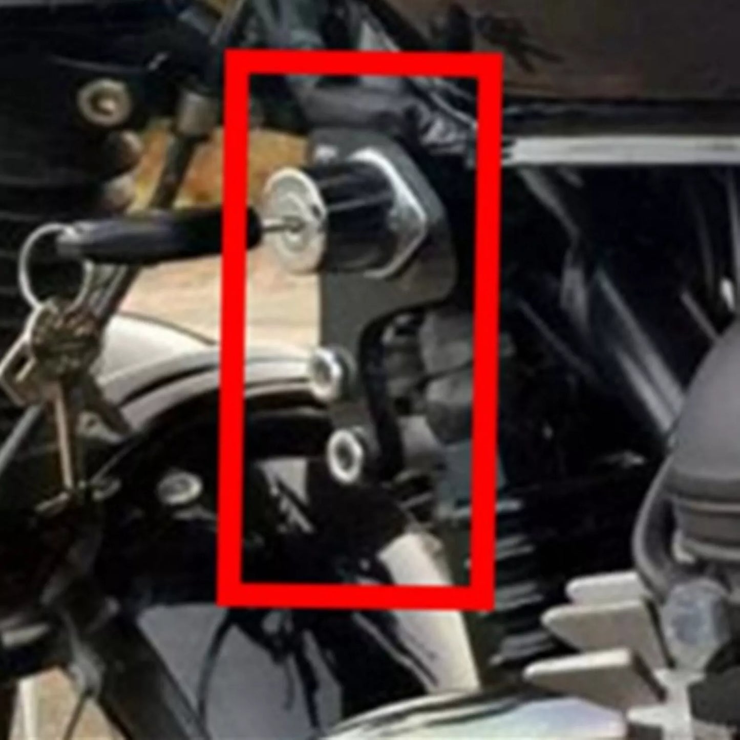 Ignition Key Relocation Bracket Gold for Triumph Bonneville Scrambler T100 (2001-2015)