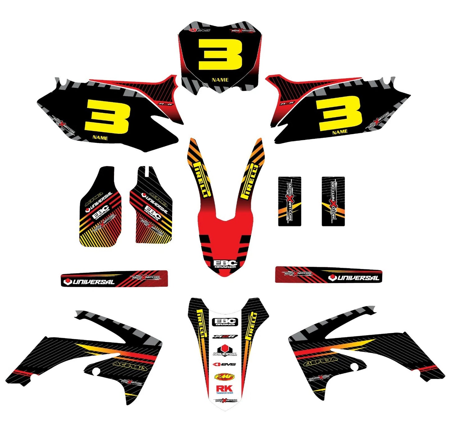Custom Graphic Kit for Honda CRF 450 (2009-2012)