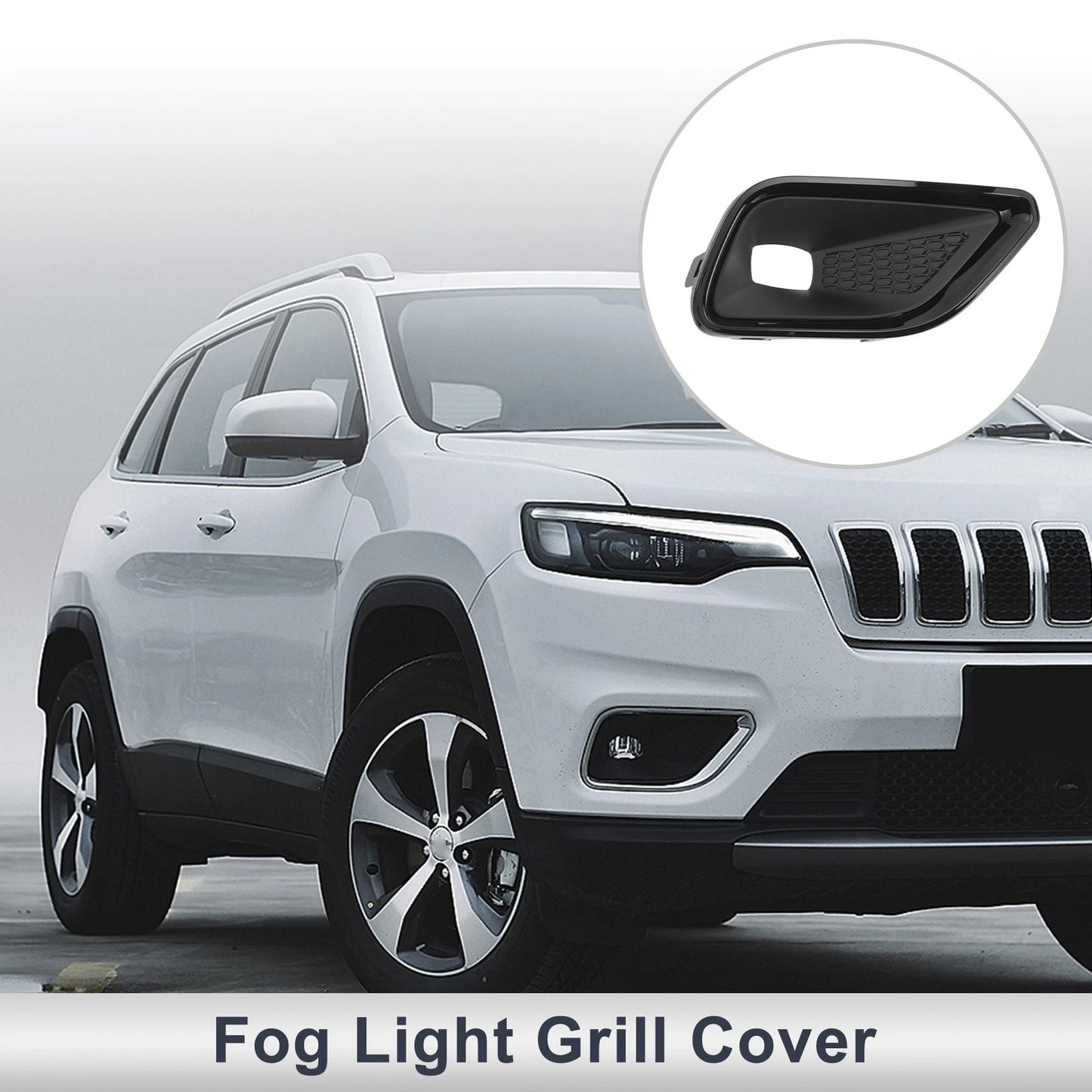 Front Right Fog Light Grill for Jeep Cherokee (2019-2022)