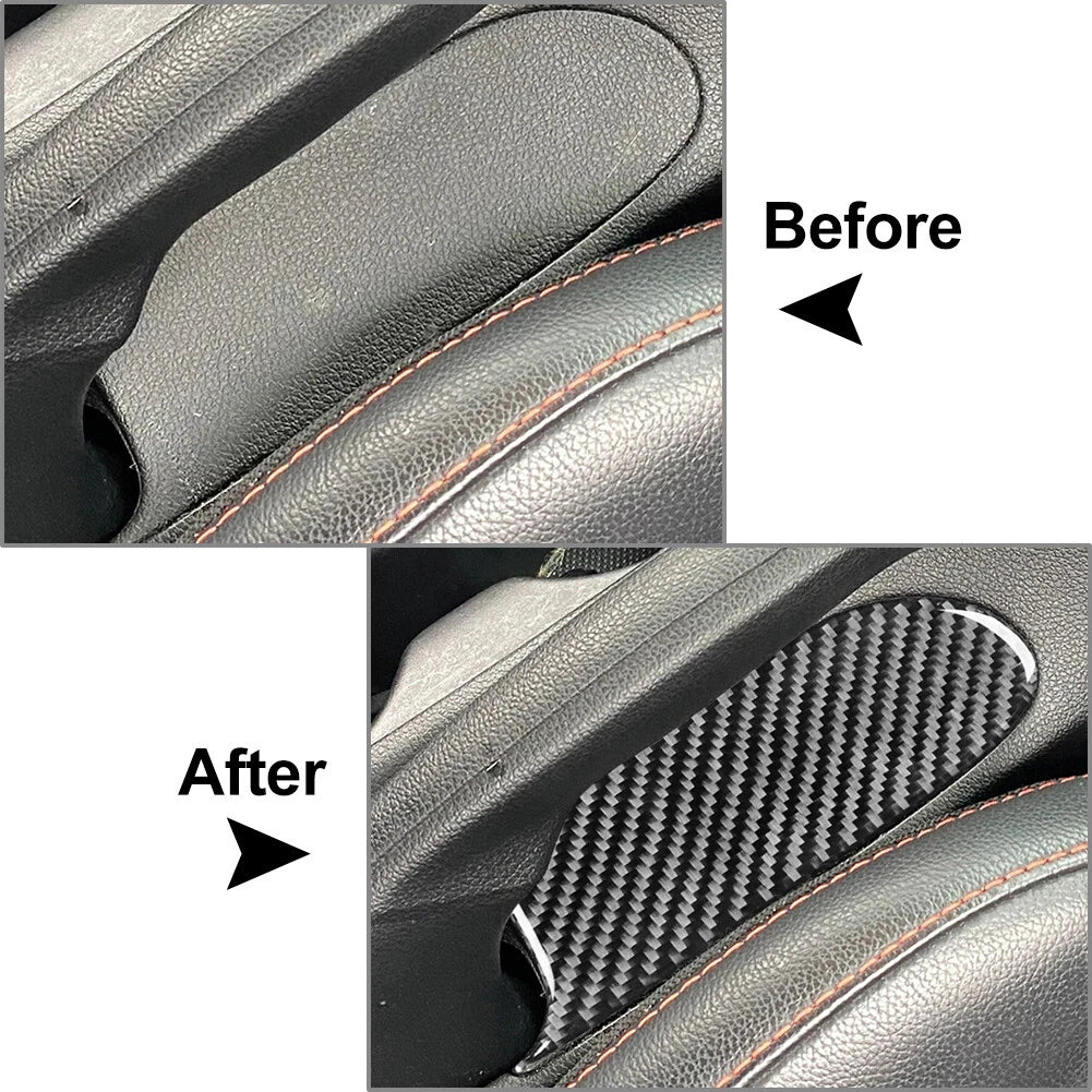 Carbon Fiber Handbrake Base Panel Cover for Hyundai Veloster JS (2019-2023)